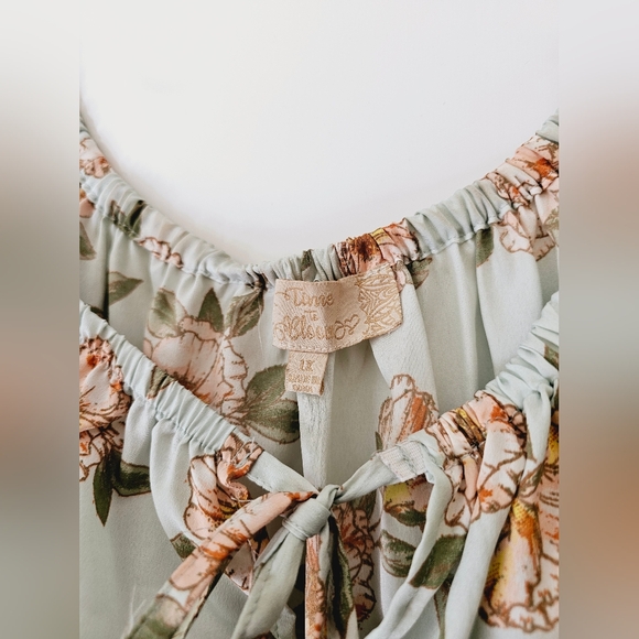 Time to Bloom Maxi Length Sundress Cottagecore 1X - Picture 4 of 7